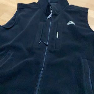 Drake zip front vest, black  size 2XL